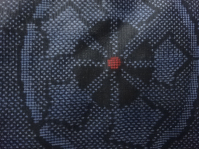 JAPANESE KIMONO / ANTIQUE KIMONO / SILK / DORO OSHIMA TSUMUGI (5 maruki) / WOVEN WHEEL